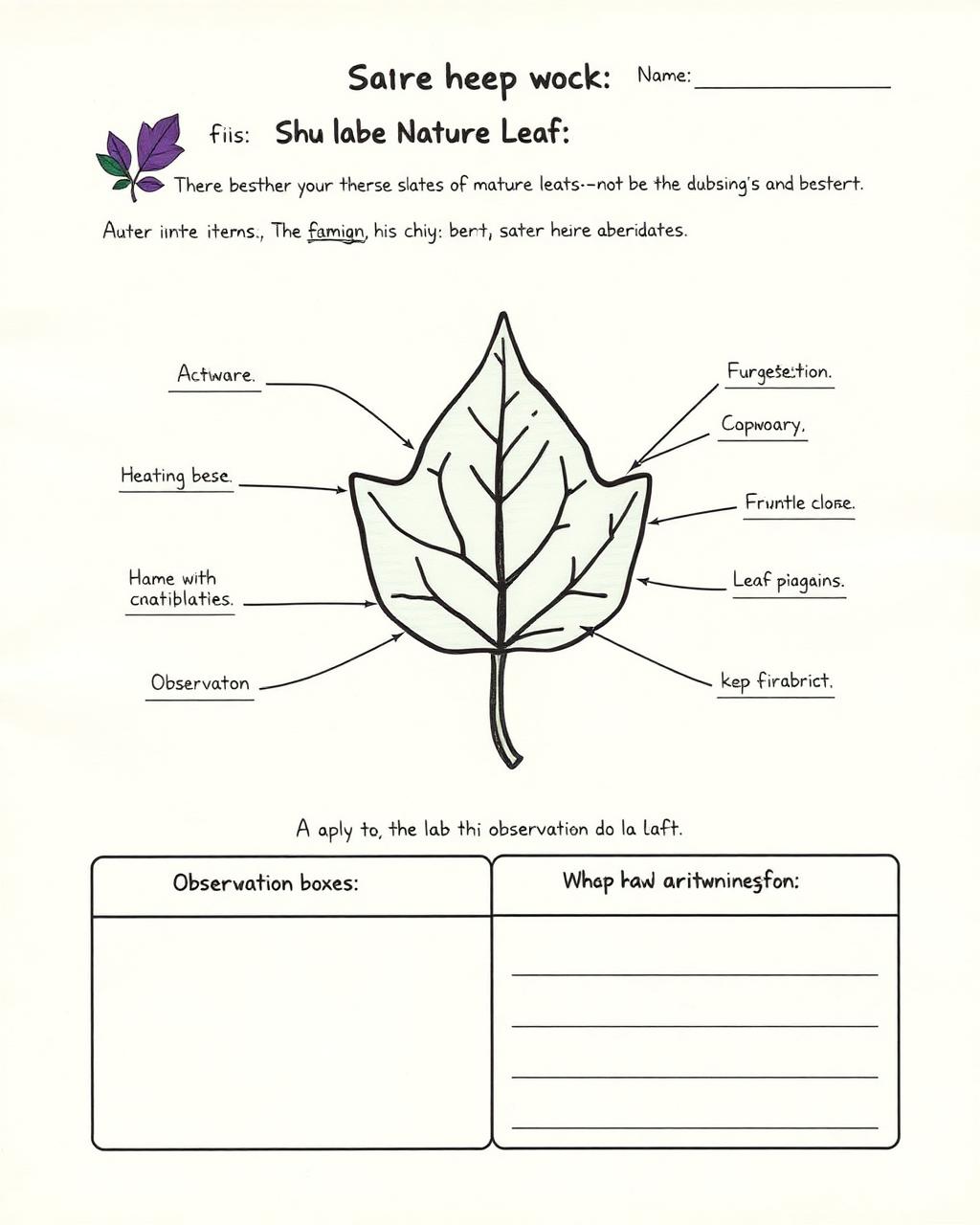Sample teacher worksheet preview